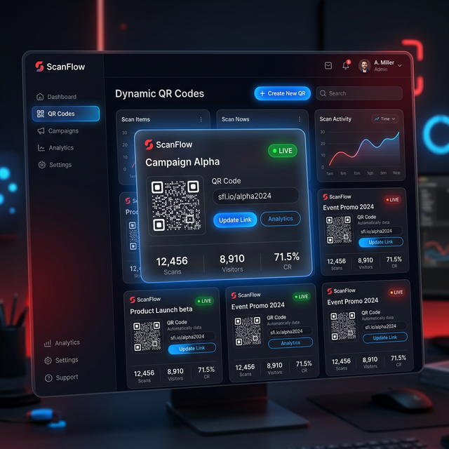 Dynamic QR Dashboard